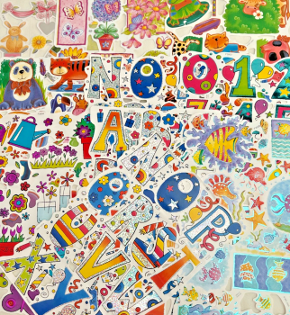 Decoupage lithograph Vintage style Paper scraps x 10 sheets shiny foil decor