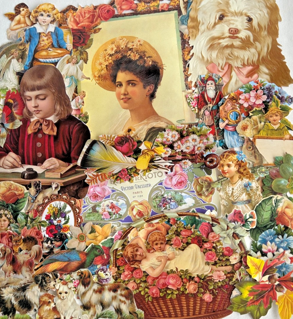 Decoupage Victorian style Paper scraps x 40 ladys angels flowers nursery rh
