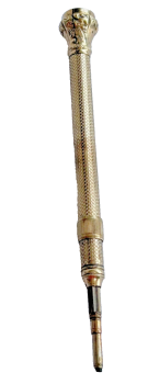 Antique Victorian gold plated retractable pencil agate end