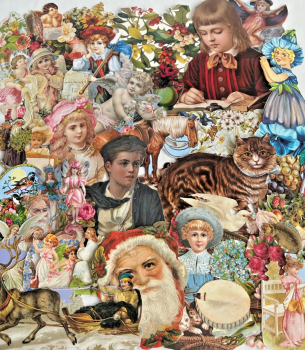 Decoupage Victorian style Paper scraps x 40 ladys angels flowers horses cats F