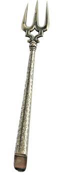 Antique sterling silver hallmark Birmingham 1906 - 1909 bread toasting fork