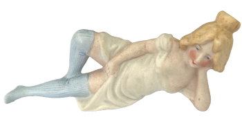 Antique Bisque naughty lady perfume scent bottle German Germany
