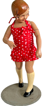 A Antique Vintage shop display child mannequin C1930 all original RARE