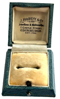 Vintage jewellery ring display box J Hardy & Co Edinburgh