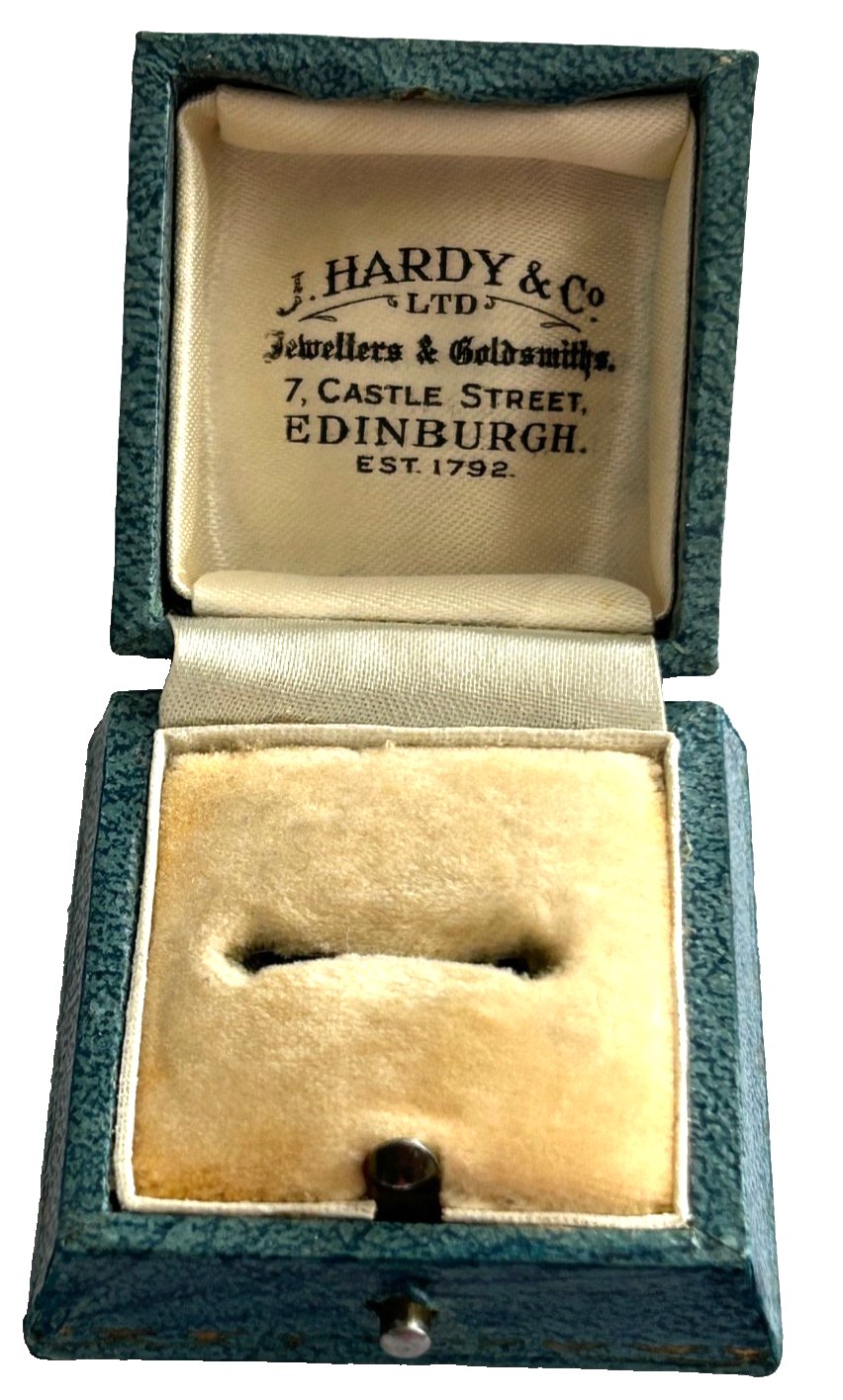 Vintage jewellery ring display box J Hardy & Co Edinburgh