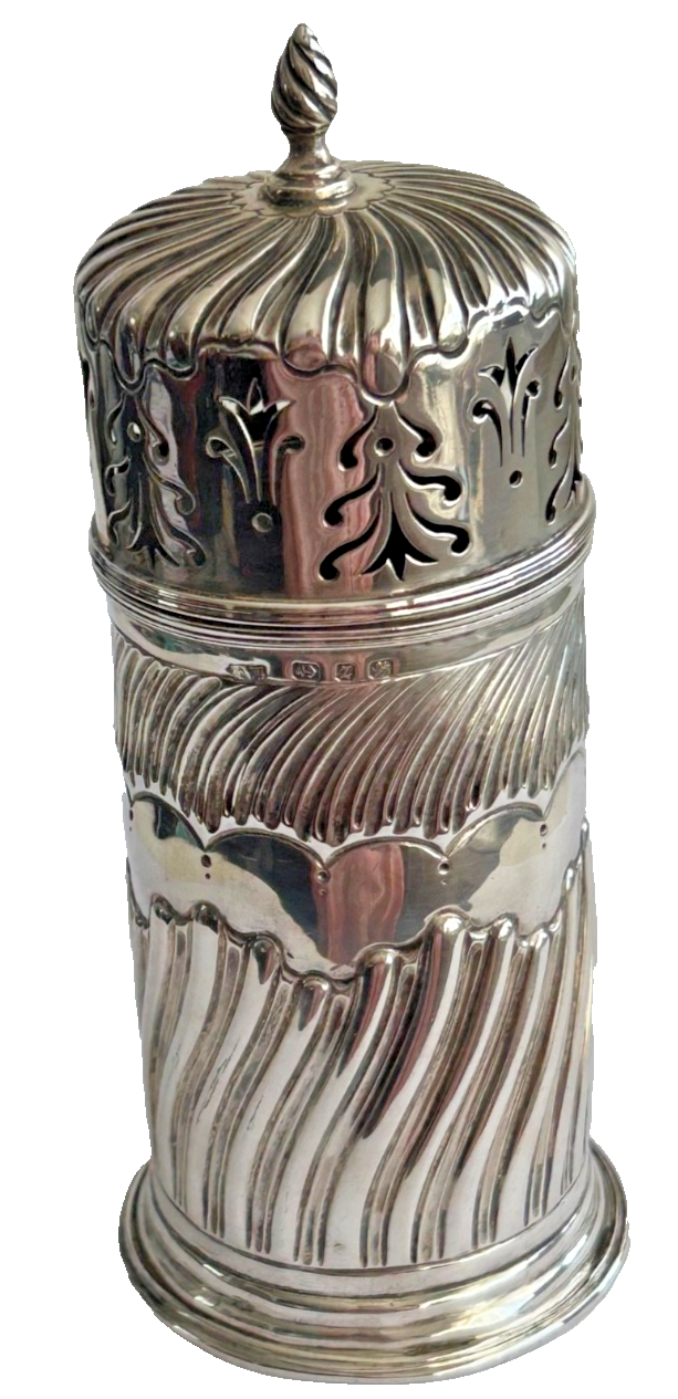 Antique Sterling Silver icing or powdered sugar sifter hallmarked 1924