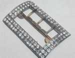 Antique Victorian Sterling Silver Paste Buckle 
