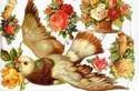 7066 - Flowers Baskets Doves Birds