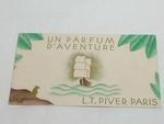 Vintage L T Piver Perfume Card Daventure Un Parfum 