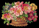  5143 - Flower Basket Bouquet Scrap