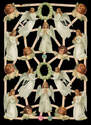 7382 - Cherubs Angels White Rose Garland