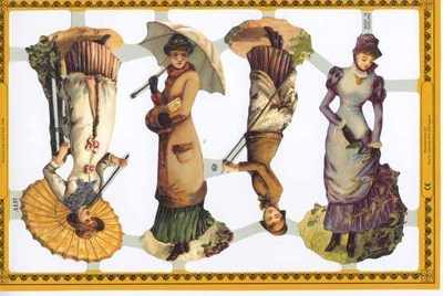 a137 - Victorian Ladys Parasol Costumes
