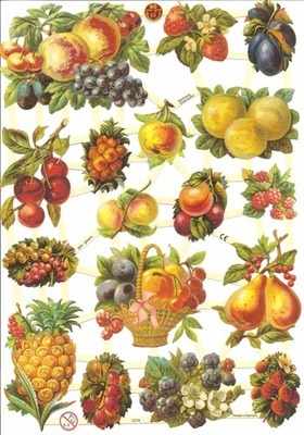  7274 - Fruit Pineapples Grapes Strawberrys