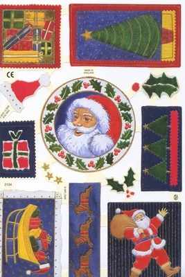 2104 - Santa Claus Father Christmas Labels