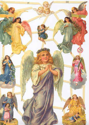 je7237 - Cherubs Angels Christmas Heavenly