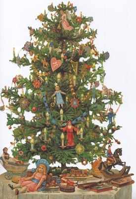 7195 - Christmas Trees Dolls Teddy Bears Presents