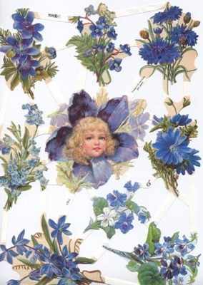 7101 - Flower Fairy Fairies Violets Cornflowers