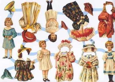 a080 - Victorian Dress Me Dolls