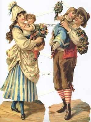 7107 - Victorian Costumes Children Ladys