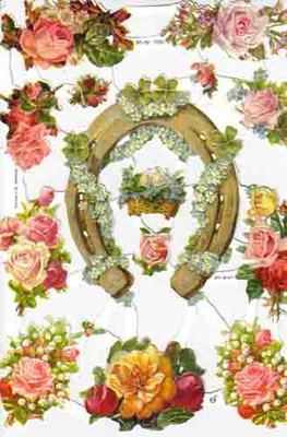 7200 - Horse Shoes Flowers Weddings Roses Doves