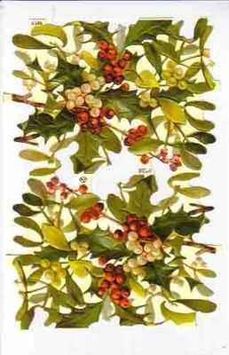 a108 - Christmas Holly Mistletoe Berries