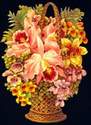  5038 - Flower Basket Bouquet Scrap