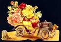  5039 - Flower Rose Car Bouquet Scrap