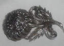 Antique Daliah Sterling Marcasite Brooch Pin
