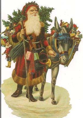 5049 - Santa Father Christmas Donkey