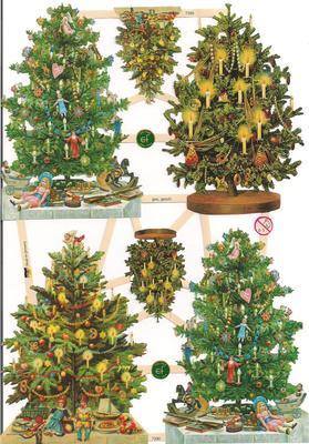 7390 Christmas Tree & Baubles Decoration