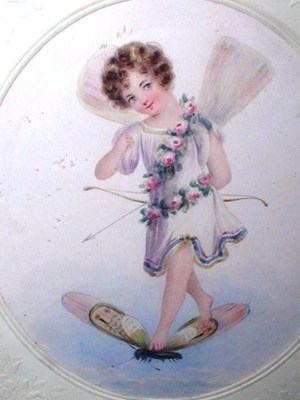 Victorian Fairy Water Colour Painting