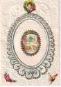  Victorian Paper Lace Gold Embellishment Card 