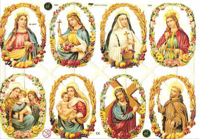  7334 - Cherubs Angels Jesus Madonna