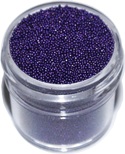 No: 812 Purple Heart Small Glass Bead Barbara Trombley Art Glitter
