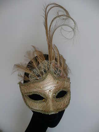 gold venetian mask