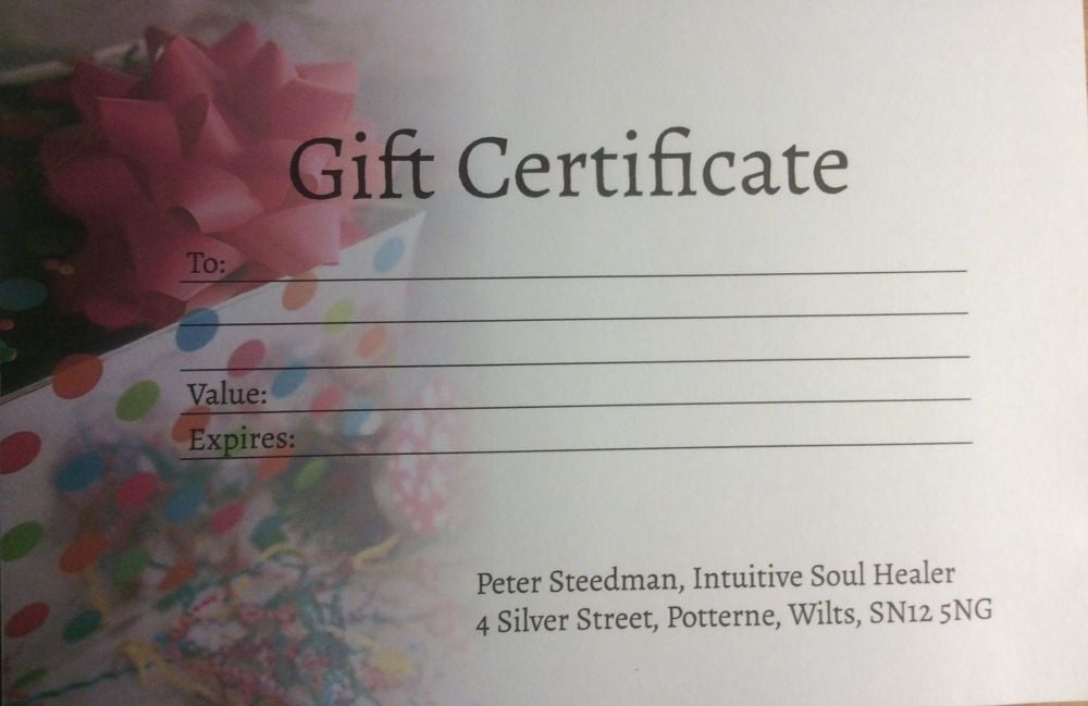 Gift voucher from me