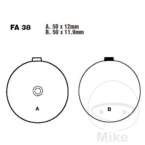 PAD SET, FRONT BRAKE - GT250 X7, GT200 X5, GT125, GS1000, GS850, GS550