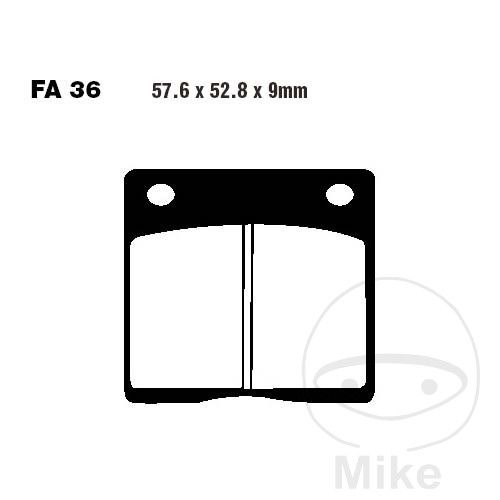 PAD SET, REAR BRAKE - GS1000, GS850, GS750, GS650, GS550, GSX1100, GSX750 (PATTERN)