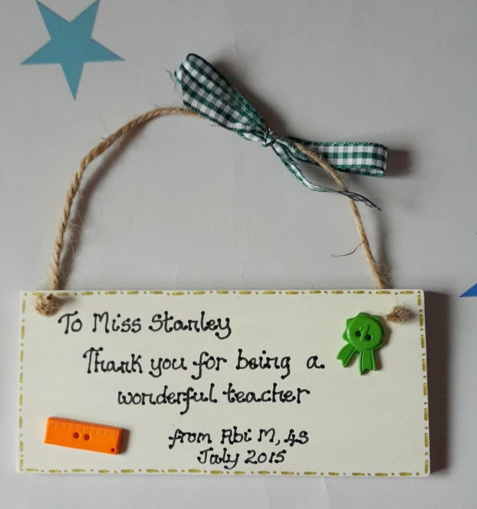 <!-- 005 -->Personalised thank you teacher gift