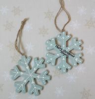 <!-- 00001 -->Personalised snowflake decoration