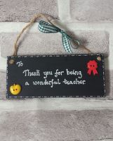 <!-- 002 -->Personalised blackboard thank you teacher gift