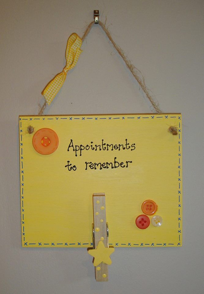 Painted Memory / Appointments plaque
