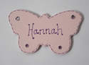 Personalised Painted Butterfly Door Plaque
