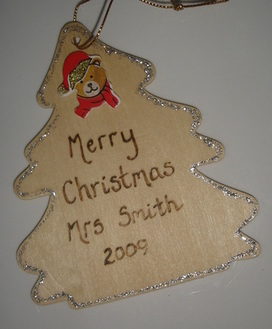 Personalised christmas decoration - teacher gift