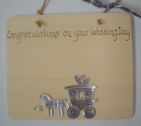 Personalised Wedding Day Plaque