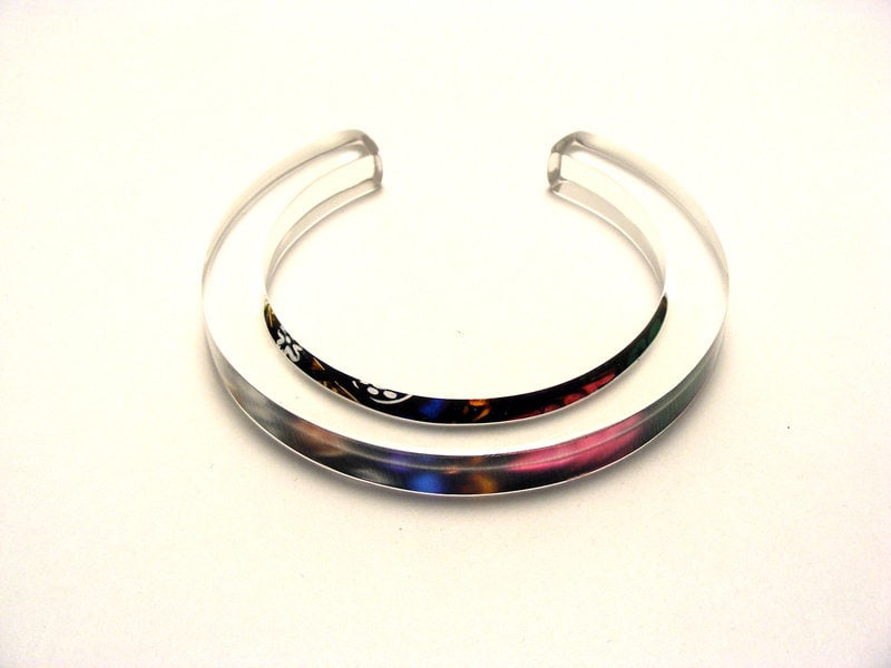 10x10mm Bangle Stained Glass 1