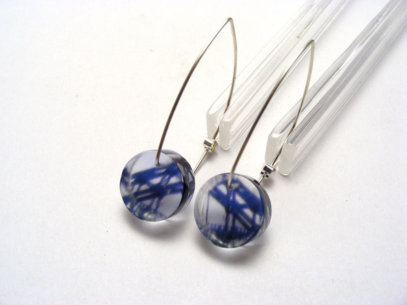 Manmade Bridges circle earrings