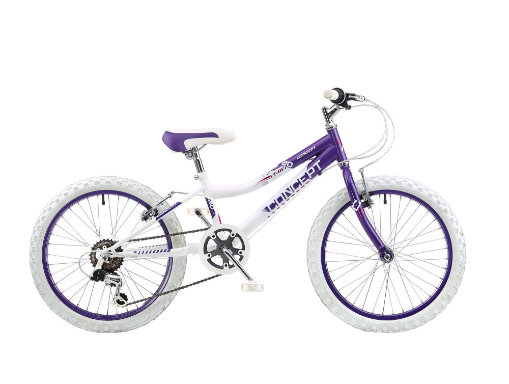Concept Chill Out Girls 6 Speed 20 Wheel Purple White