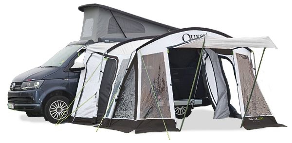 Quest Falcon Poled Driveaway Awning -LOW fits height 180-210cm  