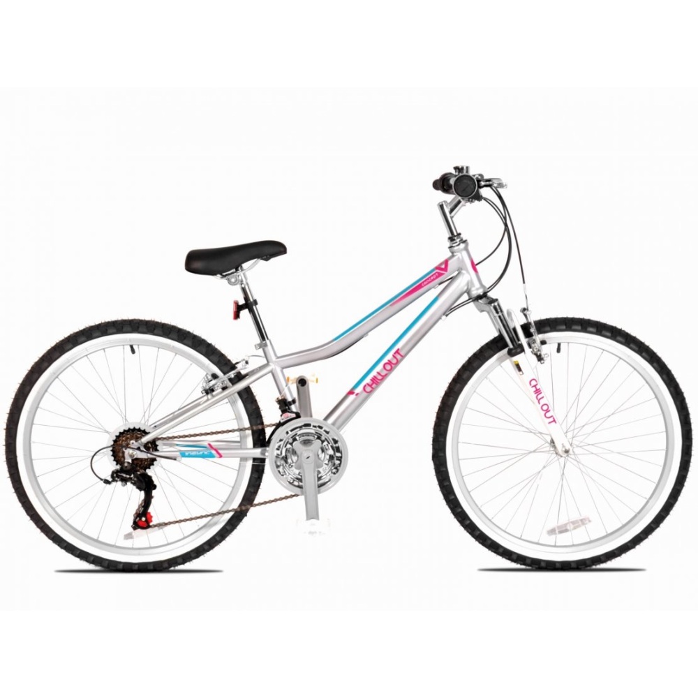 Concept Chillout FS 24" Wheel 18 Speed Girls Bicycle -Grey